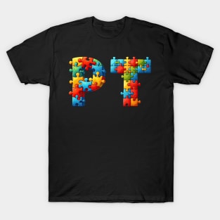 Autism Awareness Physical Therapy PT T-Shirt